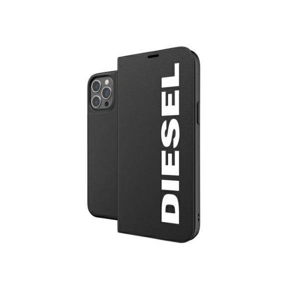 Diesel Core iPhone 12 Pro Max fekete/fehér könyvtok