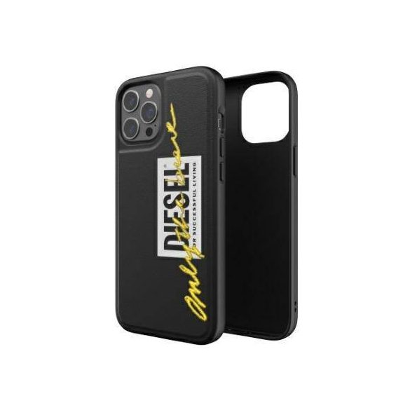 Diesel Moulded Case hímzett iPhone 12/12 Pro fekete/lime 42507 tok