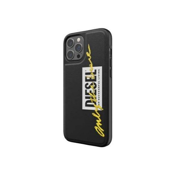 Diesel Moulded Case hímzett iPhone 12/12 Pro fekete/lime 42507 tok