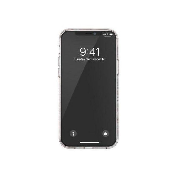 Diesel Snap Case Clear AOP iPhone 12/12 Pro piros/szürke tok
