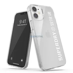 SuperDry Snap iPhone 12 mini átlátszó fehér tok