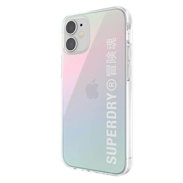 SuperDry Snap iPhone 12 mini átlátszó színátmenetes tok