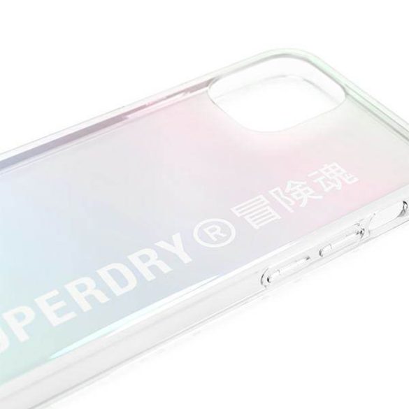 SuperDry Snap iPhone 12 mini átlátszó színátmenetes tok