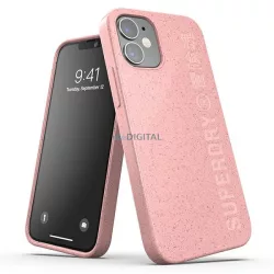   SuperDry Snap iPhone 12 mini biológiailag lebomló rózsaszín tok
