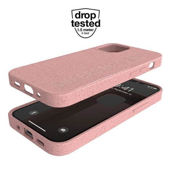 SuperDry Snap iPhone 12 mini biológiailag lebomló rózsaszín tok