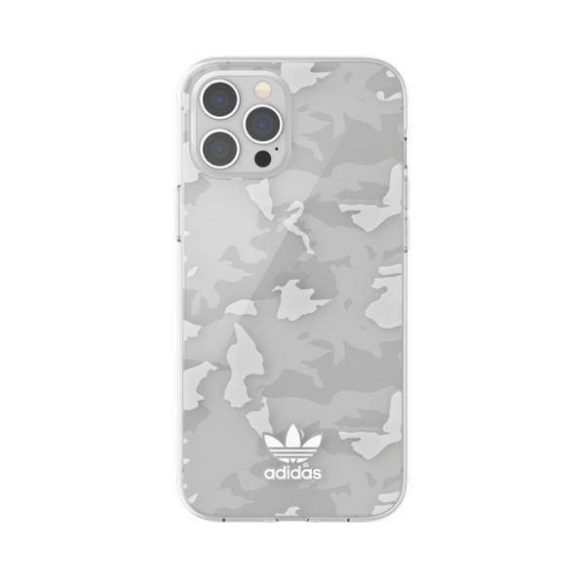 Adidas OR Snap Case Camo iPhone 12 Pro Max átlátszó fehér tok 