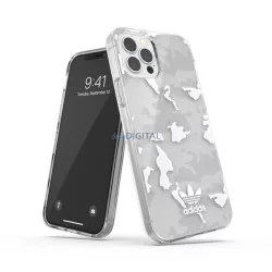   Adidas OR Snap Case Camo iPhone 12/12 Pro átlátszó fehér tok