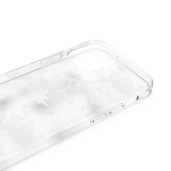 Adidas OR Snap Case Camo iPhone 12/12 Pro átlátszó fehér tok