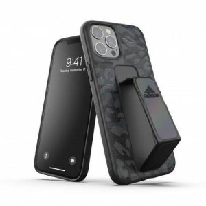Adidas SP Grip tok Leopard iPhone 12 Pro Max fekete /szürke tok