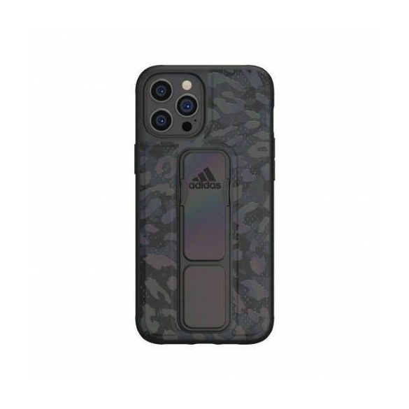 Adidas SP Grip tok Leopard iPhone 12 Pro Max fekete /szürke tok