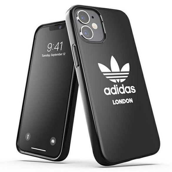 Adidas OR Snap Case London iPhone 12 mini fekete tok