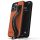 Diesel Handstrap Case Utility Twill iPhone 12 Pro Max fekete/narancssárga tok pánttal