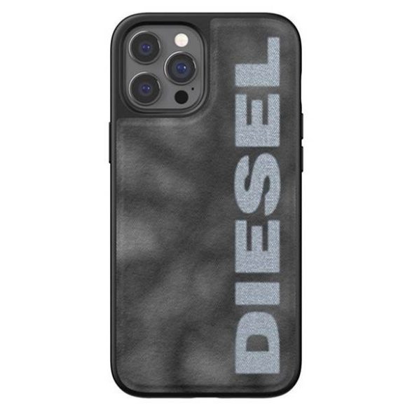 Diesel Moulded Case Bleached Denim iPhone 12/12 Pro szürke/fehér tok