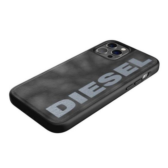 Diesel Moulded Case Bleached Denim iPhone 12/12 Pro szürke/fehér tok