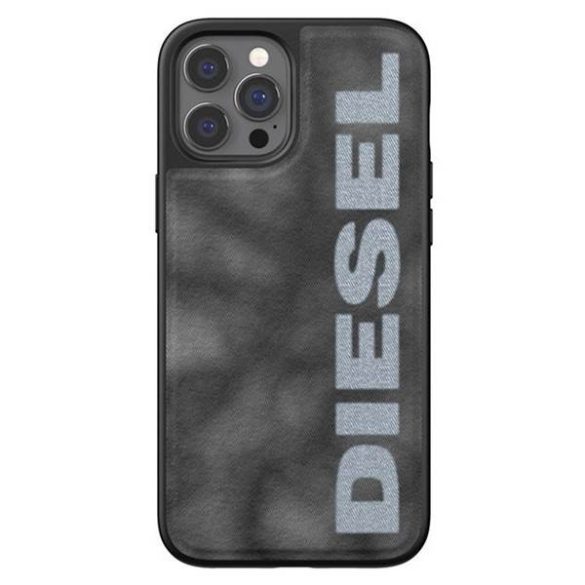 Diesel Moulded Case Bleached Denim iPhone 12 Pro Max szürke/fehér tok