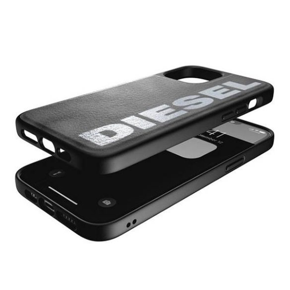 Diesel Moulded Case Bleached Denim iPhone 12 Pro Max szürke/fehér tok