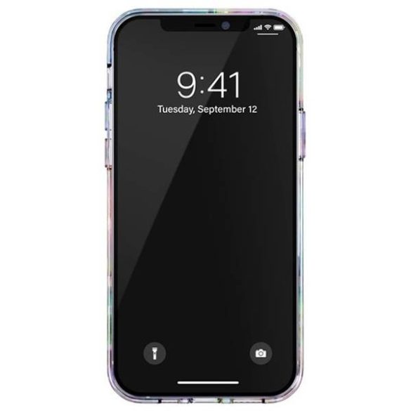 Diesel Clear CaseDigital holografikus AOP iPhone 12/12 Pro tok fehér 