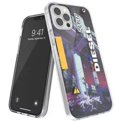   Diesel Clear CaseMad Dog Jones AOP iPhone 12/12 Pro többszínű tok