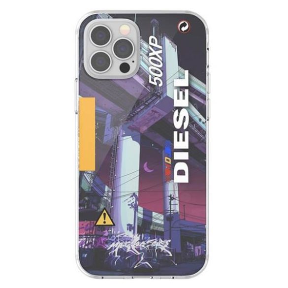 Diesel Clear CaseMad Dog Jones AOP iPhone 12/12 Pro többszínű tok