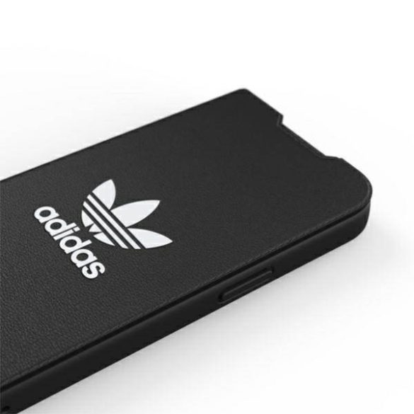 Adidas OR Booklet Case BASIC iPhone 13 / 14 / 15 6,1" fekete-fehér tok 