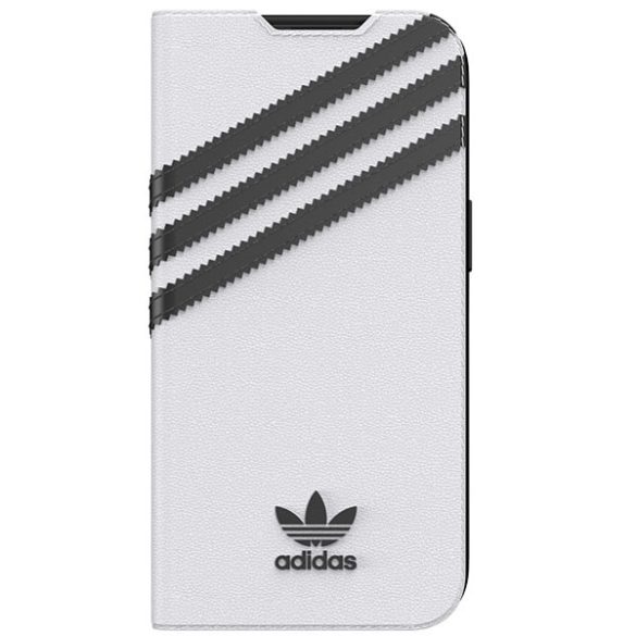 Adidas OR füzet tok PU iPhone 13 / 14 / 15 6.1" fekete-fehér 47092