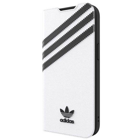 Adidas OR füzet tok PU iPhone 13 / 14 / 15 6.1" fekete-fehér 47092