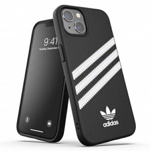 Adidas OR formázott tok PU iPhone 13 / 14 / 15 6.1" fekete 47093