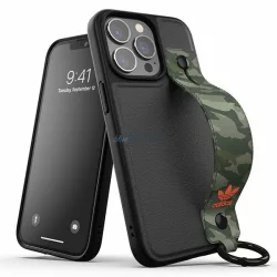   Adidas OR kézi pántos tok iPhone 13 Pro /13 6,1" fekete-zöld 47111