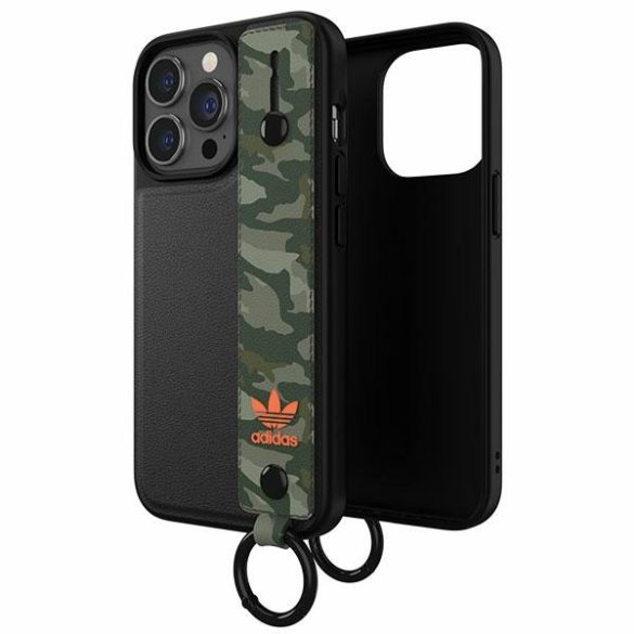 Adidas OR kézi pántos tok iPhone 13 Pro /13 6,1" fekete-zöld 47111