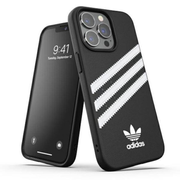 Adidas OR Moulded Case PU iPhone 13 Pro / 13 6,1" fekete/fehér tok
