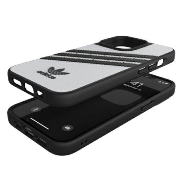 Adidas OR Moulded PU FW21 iPhone 13 Pro 6,1" fekete-fehér tok