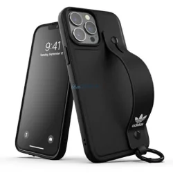   Adidas OR Hand Strap Case iPhone 13 Pro Max 6,7" fekete tok+pánt