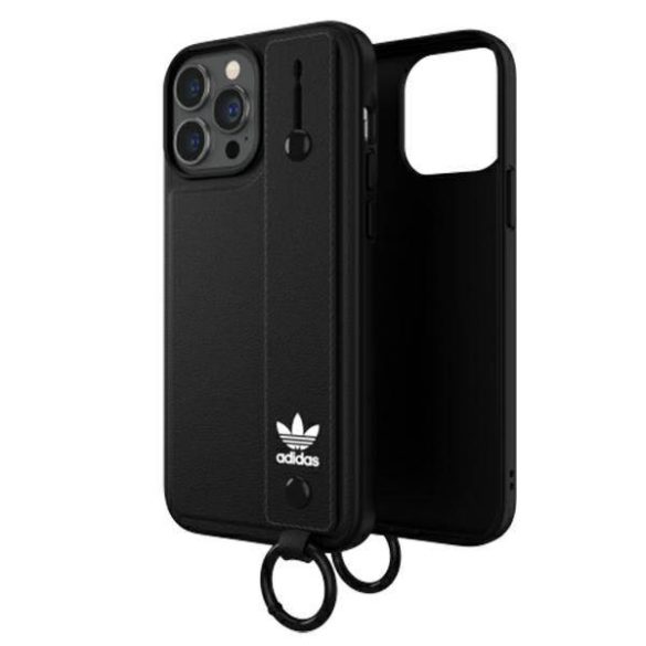 Adidas OR Hand Strap Case iPhone 13 Pro Max 6,7" fekete tok+pánt