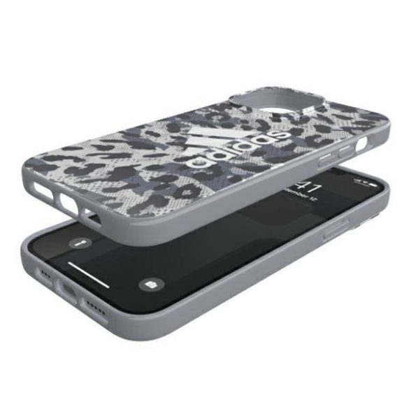 Adidas OR Snap Case Leopard iPhone 13 Pro / 13 6,1" szürke tok