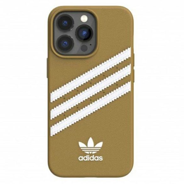 Adidas OR Moulded PU iPhone 13 Pro / 13 6,1" bézs/arany tok