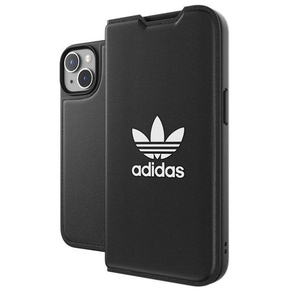 Adidas OR füzet tok BASIC iPhone 14 / 15 / 13 6.1" fekete-fehér 50181