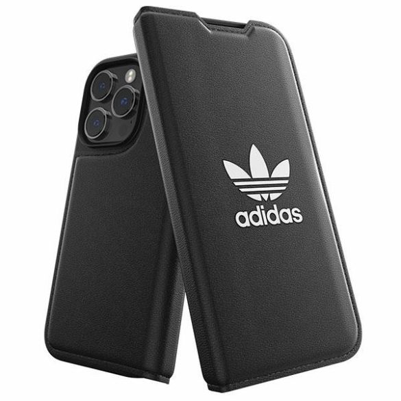 Adidas OR Booklet Case BASIC iPhone 14 Pro 6.1" fekete fehér 50182 tok