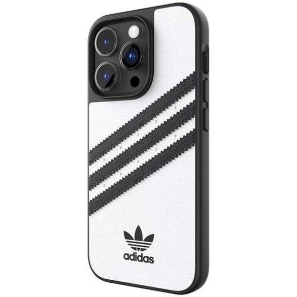 Adidas OR Molded Case PU iPhone 14 Pro 6,1" fehér-fekete 50190 tok