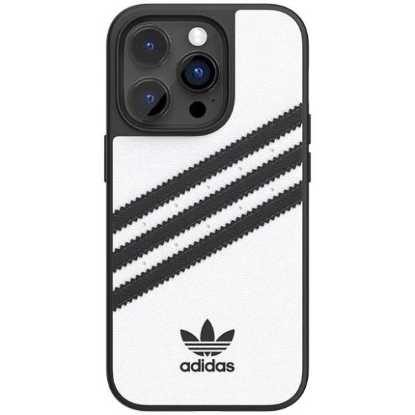 Adidas OR Molded Case PU iPhone 14 Pro 6,1" fehér-fekete 50190 tok