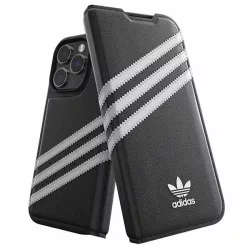   Adidas OR Booklet Case PU iPhone 14 Pro fekete fehér 50196 tok