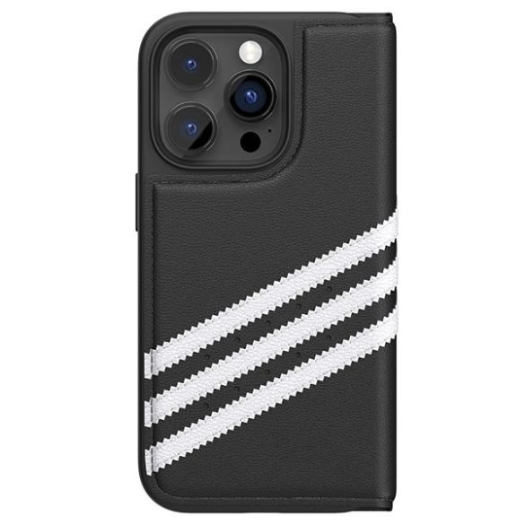 Adidas OR Booklet Case PU iPhone 14 Pro fekete fehér 50196 tok