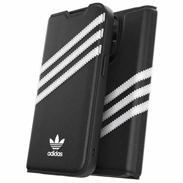 Adidas OR Booklet Case PU iPhone 14 Pro fekete fehér 50196 tok