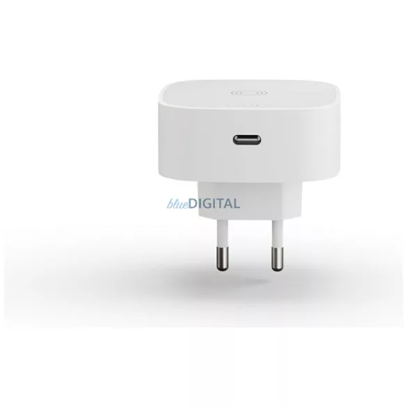 Zens Qi 15W vezeték nélküli indukciós töltő USB-C 18W - fehér