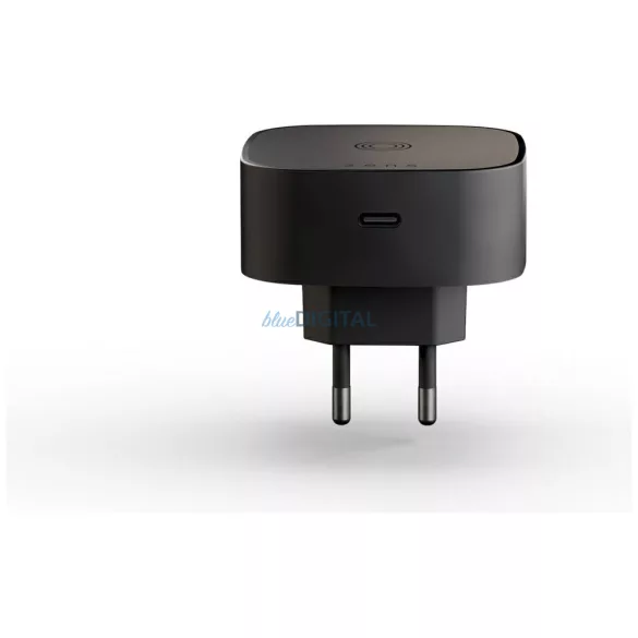 Zens Qi 15W vezeték nélküli indukciós töltő USB-C 18W - fekete