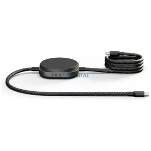 Zens Pro 2 Qi2 15W vezeték nélküli töltő (USB-C/USB-C) - fekete