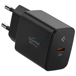 Spigen Essential EE201EU 20 W-os USB-C fekete fali töltő