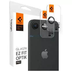   Spigen Optik Pro Glas.TR EZ FIT kameravédő iPhone 16e (2 db) - fekete
