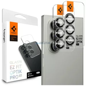 Spigen Optik Pro HD Glas.TR EZ FIT kameralencse-üveg Samsung Galaxy Z Fold7 (2 db) - fekete