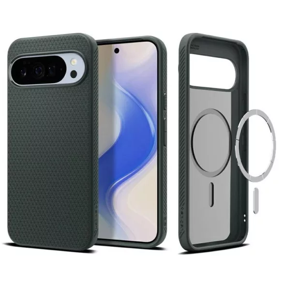 Spigen Liquid Air MAG MagSafe tok Google Pixel 10 Pro XL-hez zöld színű