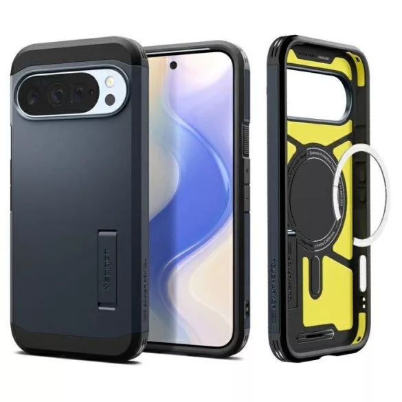 Spigen Tough Armor MAG MagSafe tok a Google Pixel 10 Pro XL szürke változatához